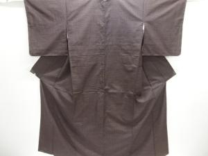未使用品　亀甲絣織り出し手織り紬着物
